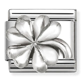 Nomination Composable Classic Link 330101/96 Four Leaf Clover in 925 Silver